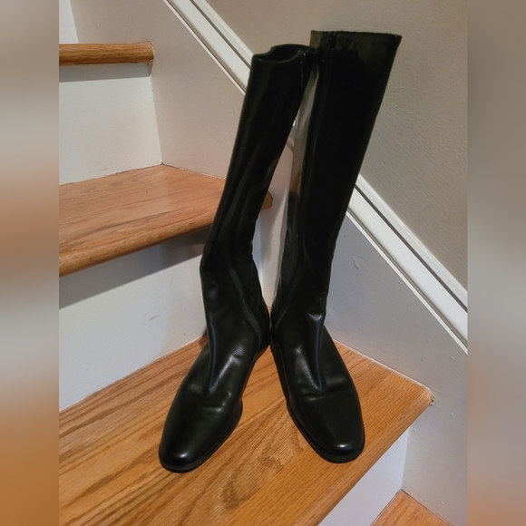 Cole Haan Black Leather Boots Made in Italy - Picture 2 of 5